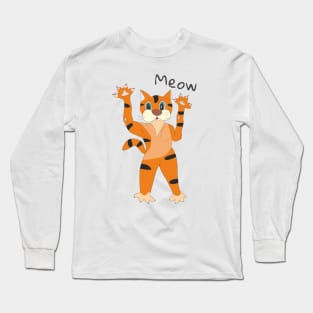 Red cat - mini tiger Long Sleeve T-Shirt